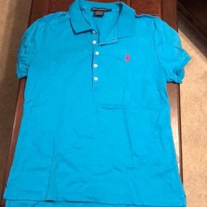 Bright Blue Slim Fit Polo